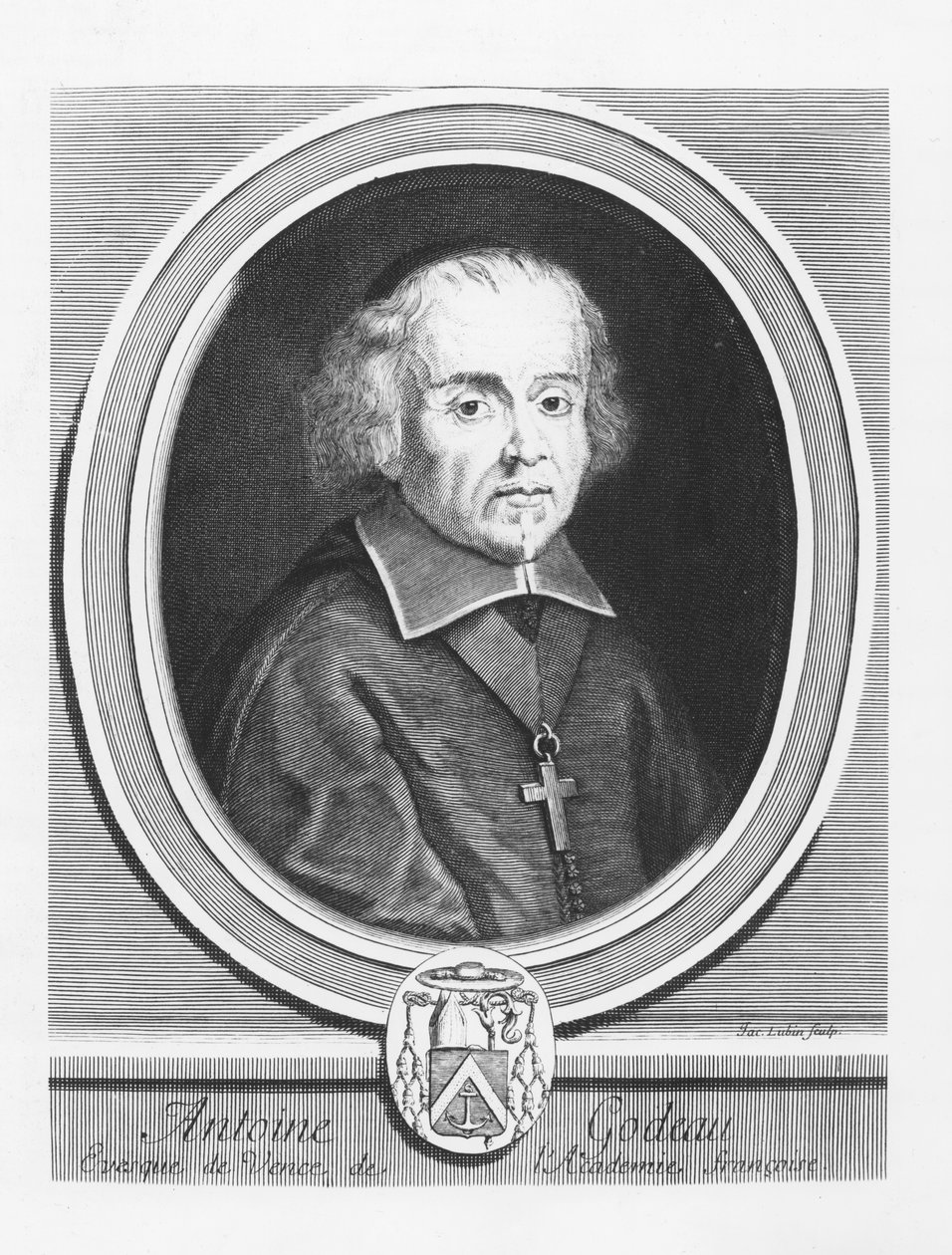 Portrait of Antoine Godeau by Jacques Lubin