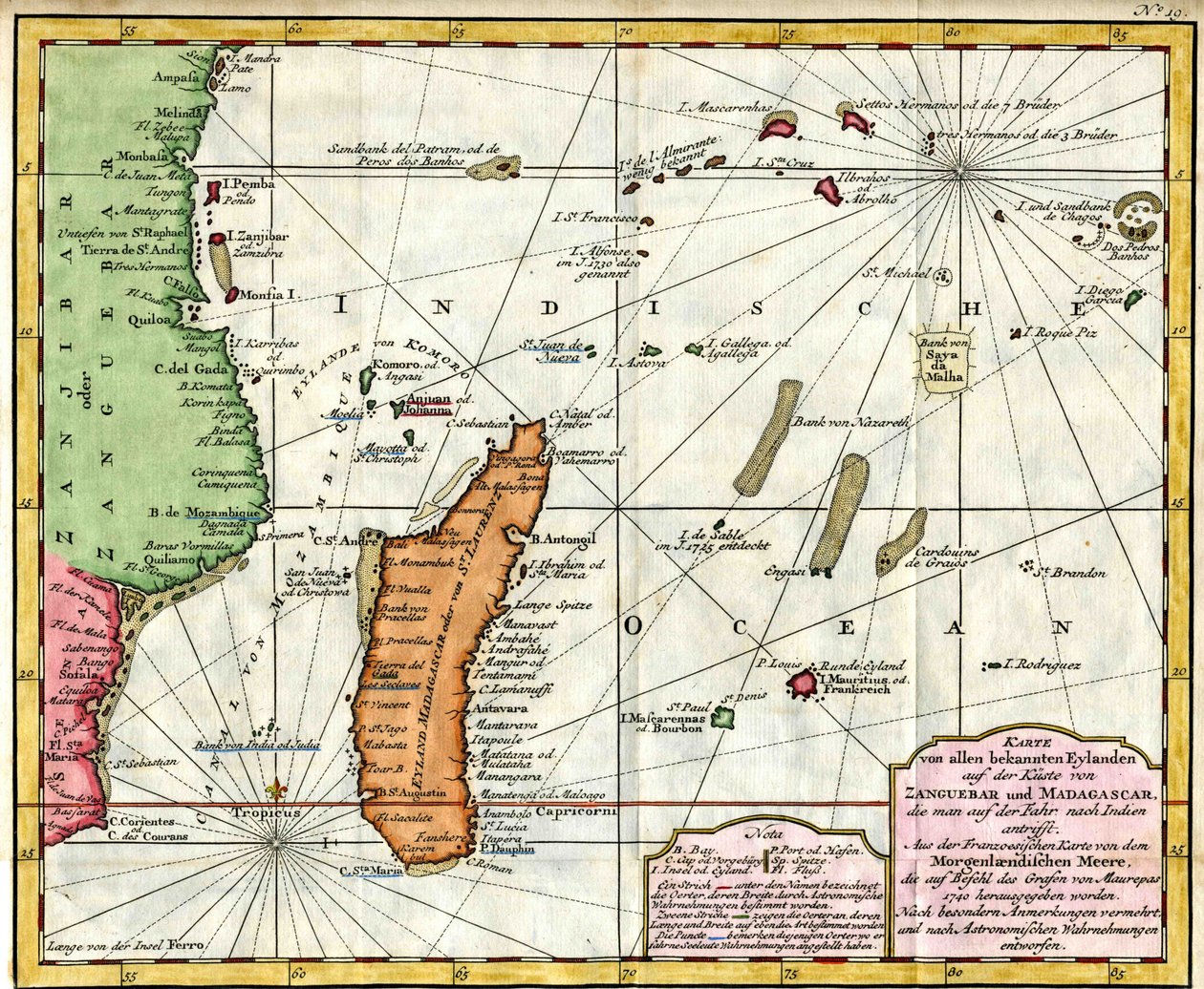 Map Engraved by Bellin After Earlier Voyages by Jacques Nicolas Bellin