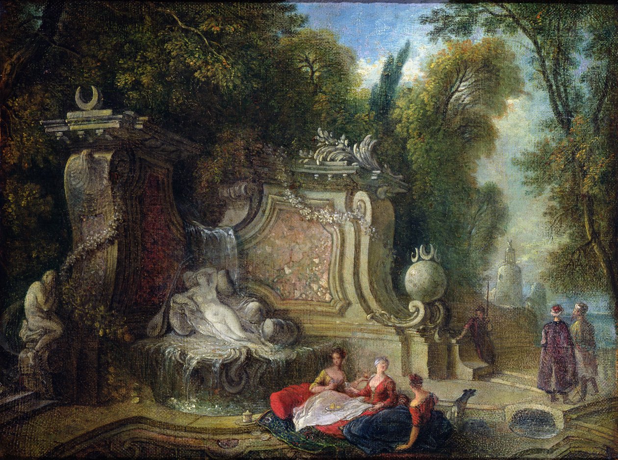 Oriental Garden by Jacques de Lajoüe