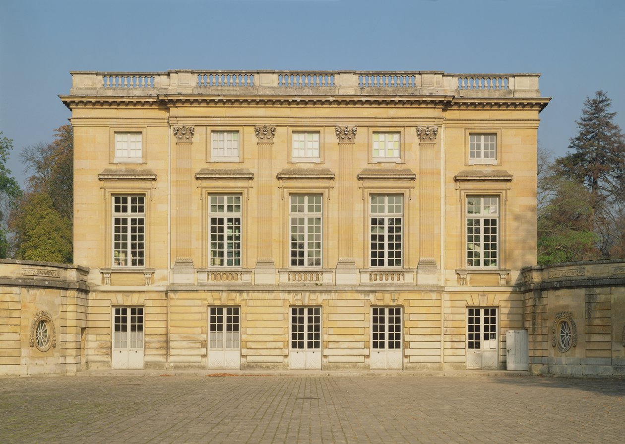 View of the Courtyard Facade of the Petit Trianon, built 1762-64 by Jacques Ange Gabriel