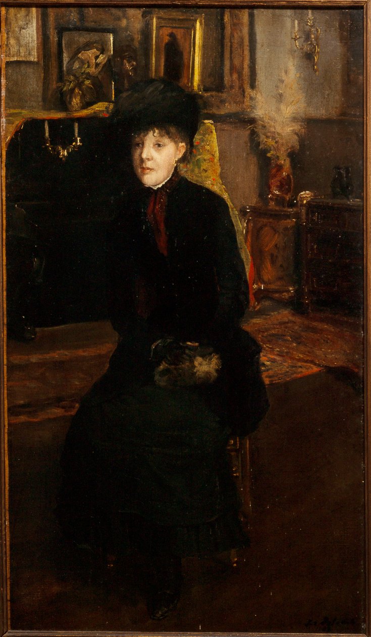Portrait of Mary Cassatt by Jacques Emile Blanche