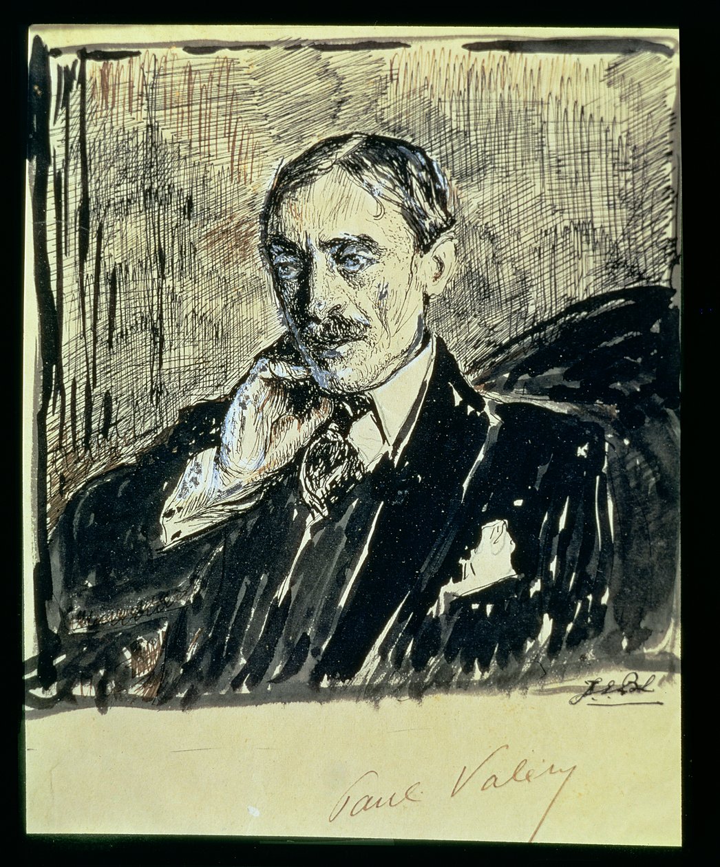 Portrait of the French Writer Paul Ambroise Valery (1871-1945) by Jacques Emile Blanche