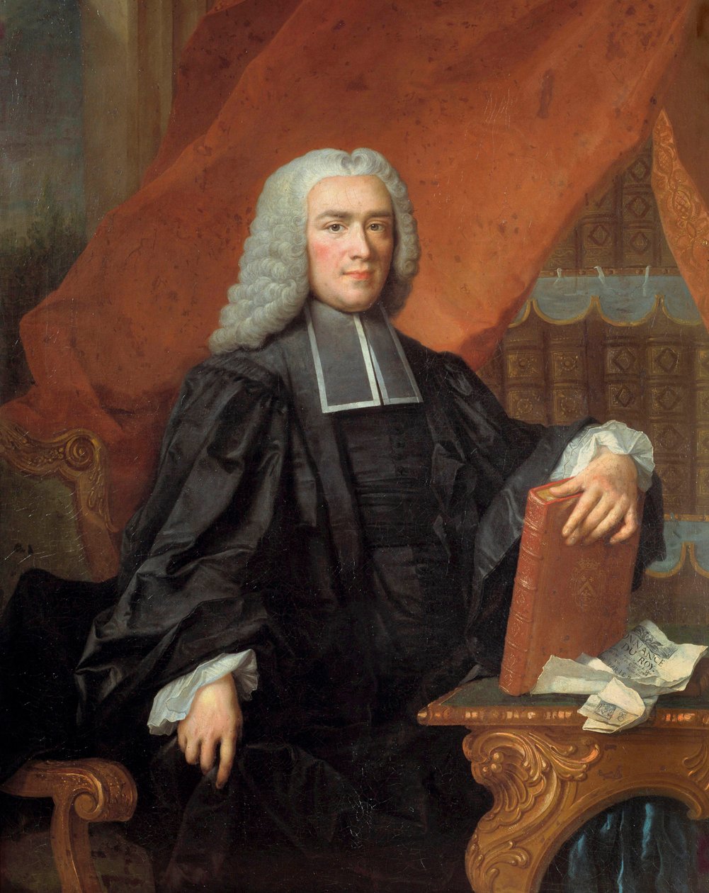 Portrait of Nicolas Rene Berryer (1703-1762) by Jacques François Delyen