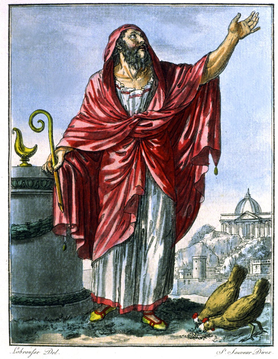 Roman augur by Jacques (after) Grasset de Saint Sauveur