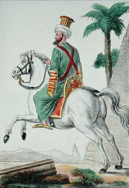 A Mameluk from Cairo in Egypt in 1801, illustration from 