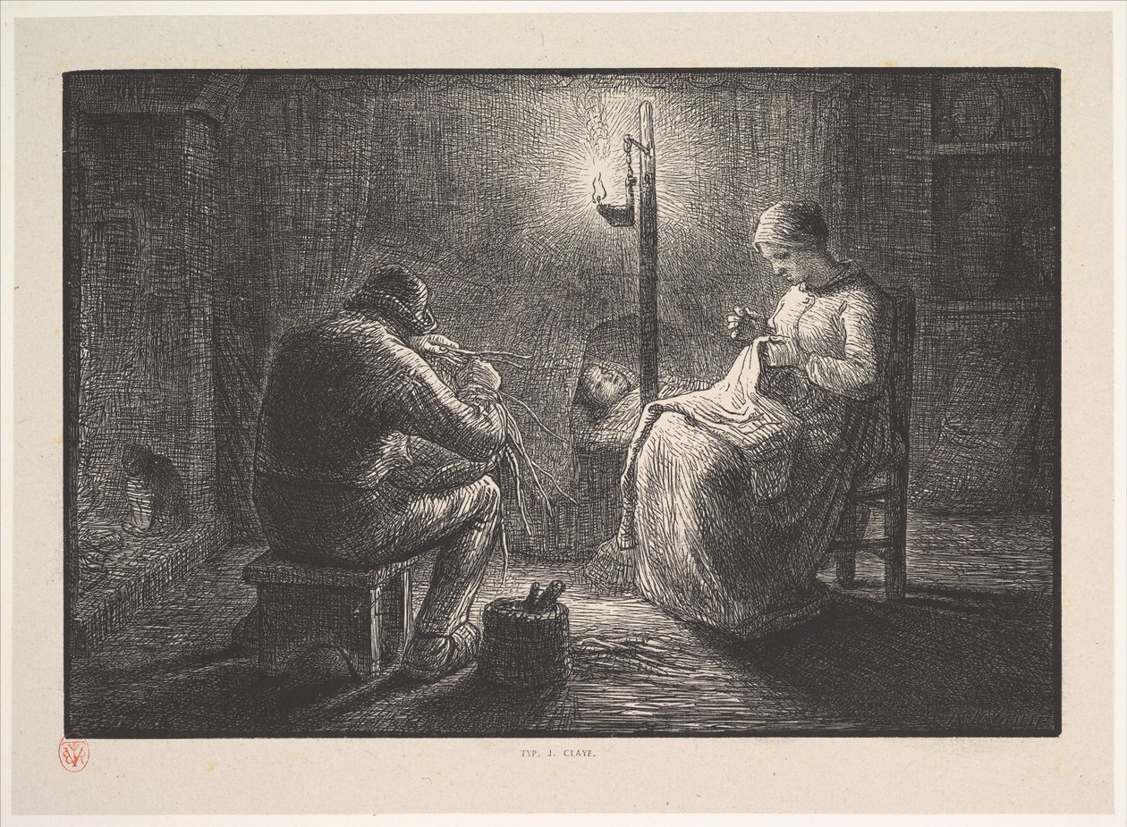 Night, from the series, Four Times of the Day by Jacques Adrien Lavieille