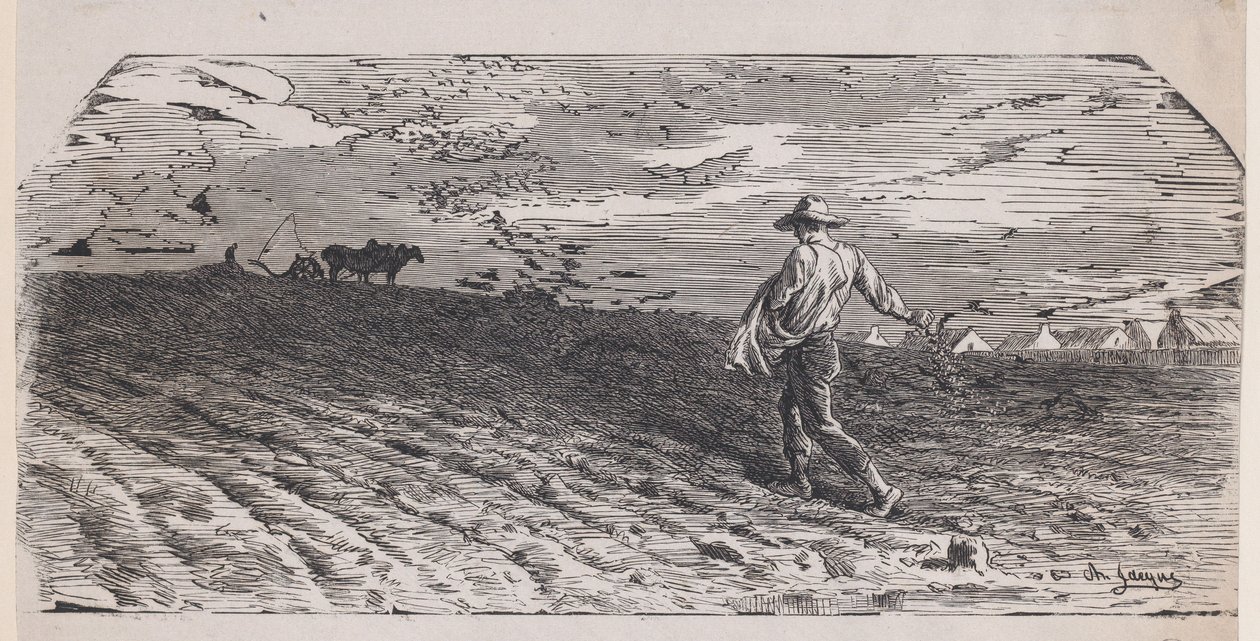 The Sower by Jacques Adrien Lavieille