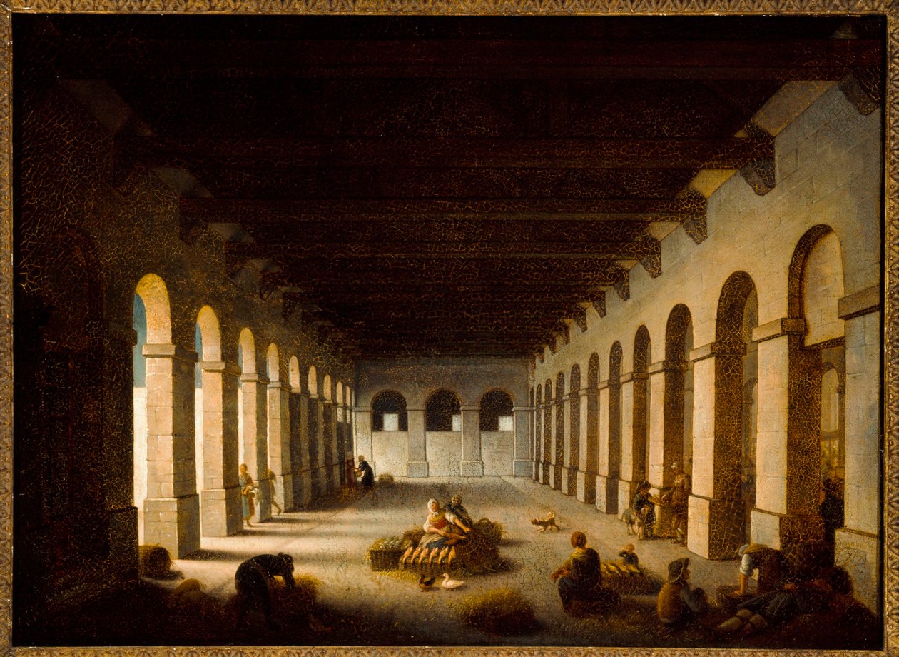 The Valley Market, c.1815 by Jacques Albert Senave