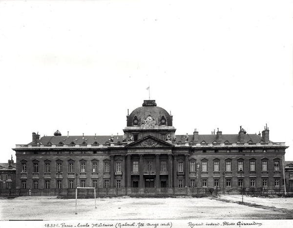 Facade and dome of the Ecole Militaire, built 1751-73 by Jacques Ange Gabriel