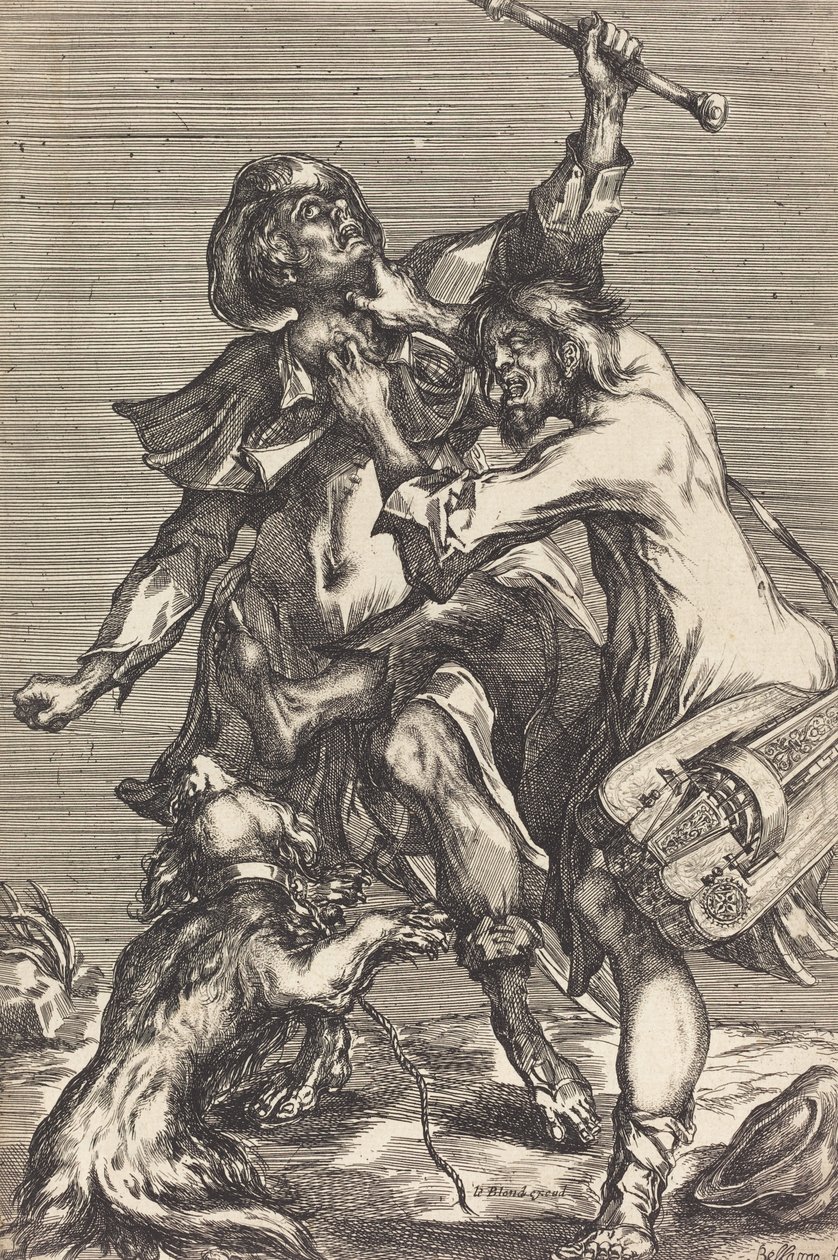 Fighting Beggars by Jacques Bellange