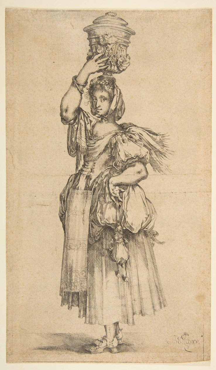 Gardener, from Hortulanae Series by Jacques Bellange