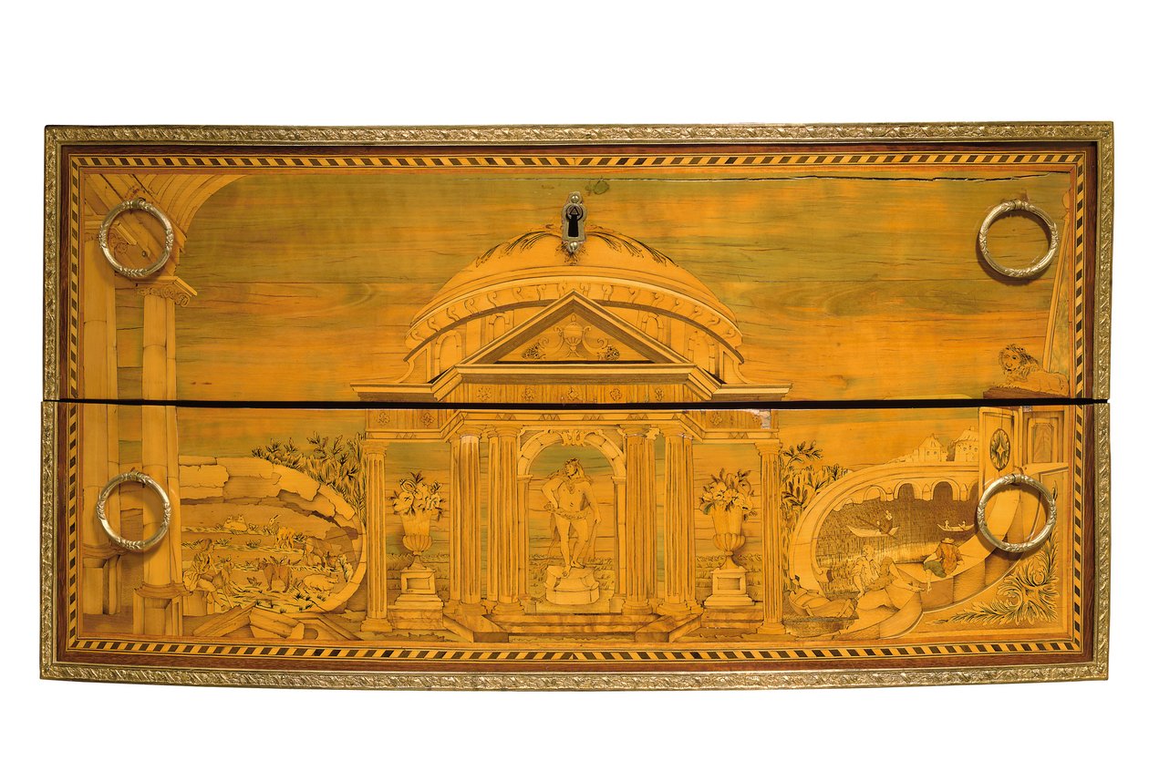 Detail of a Louis XVI commode by Jacques Birckle