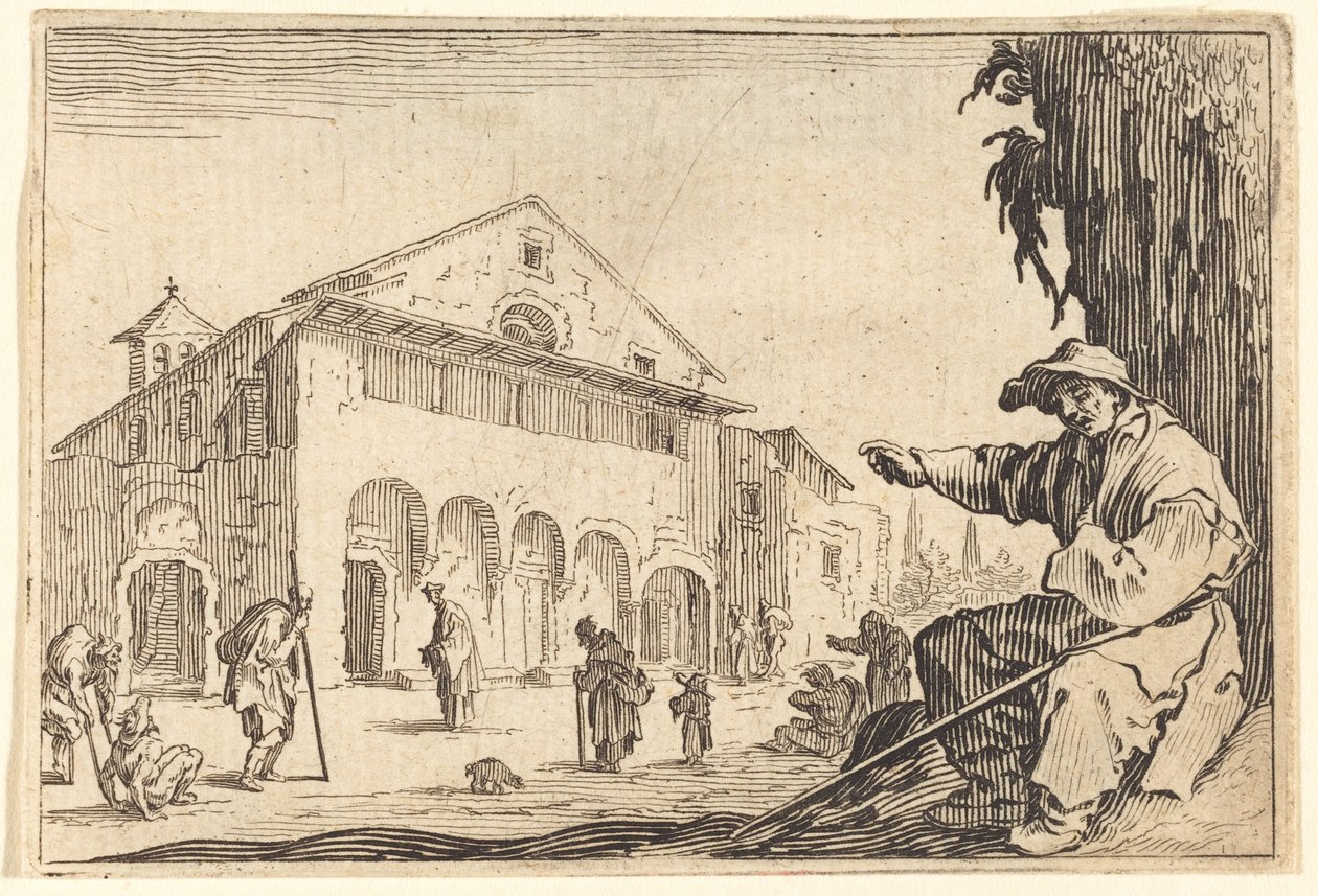 Almshouse by Jacques Callot