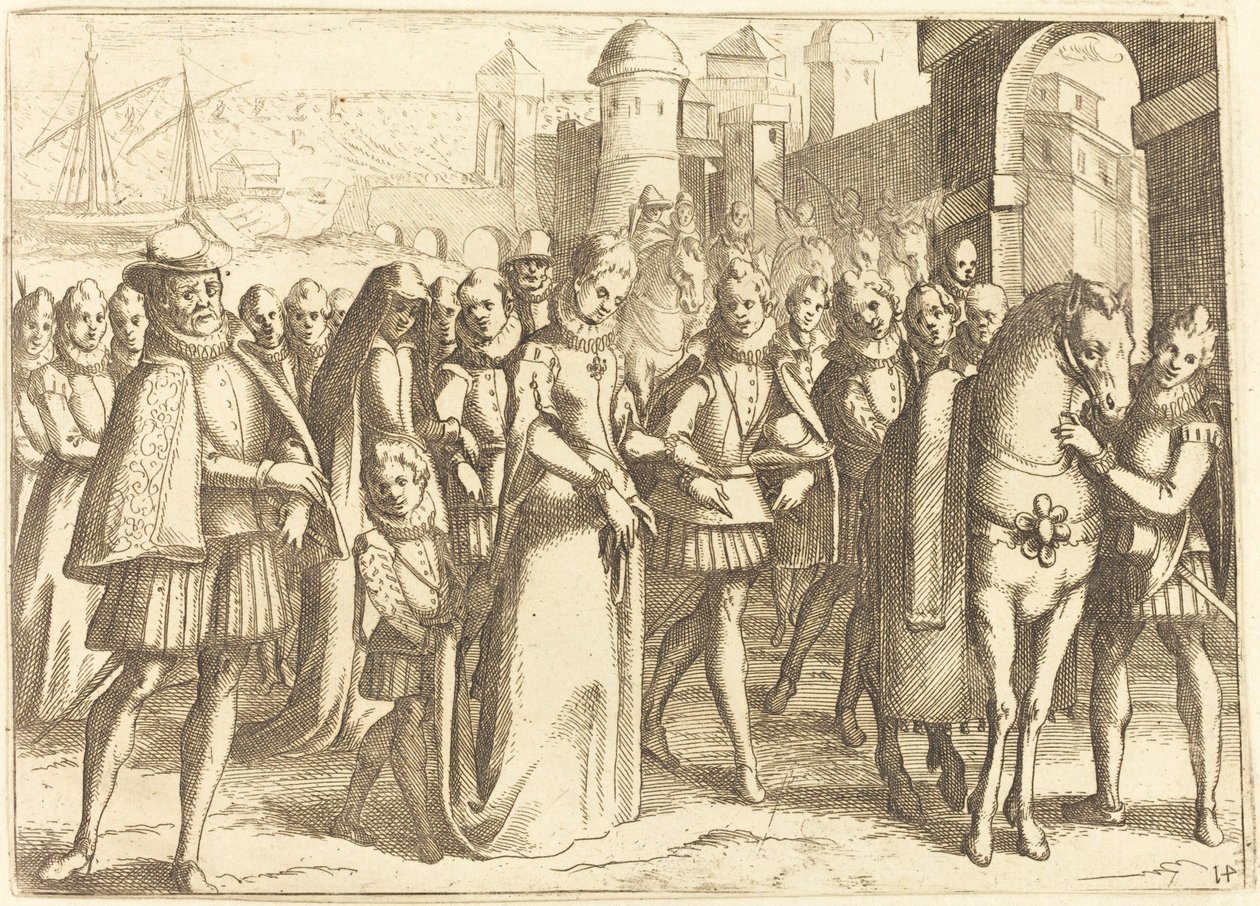 Arrival at Valencia by Jacques Callot