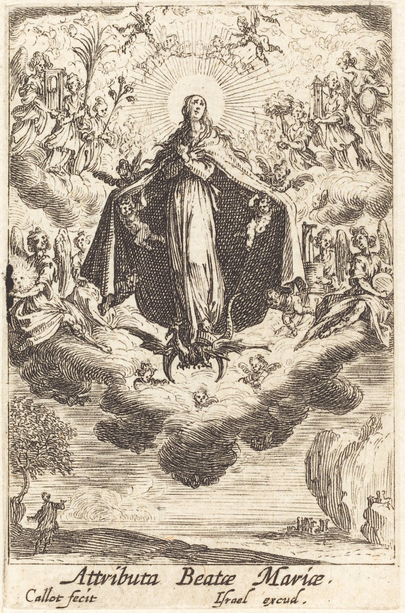Attributes of the Virgin by Jacques Callot