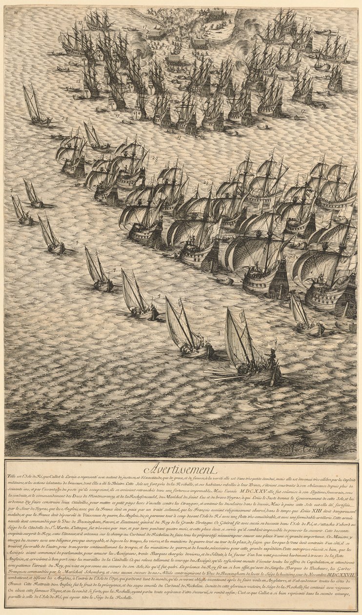 Excerpt from "Siege of the Citadel of St. Martin on the Île de Ré" by Jacques Callot
