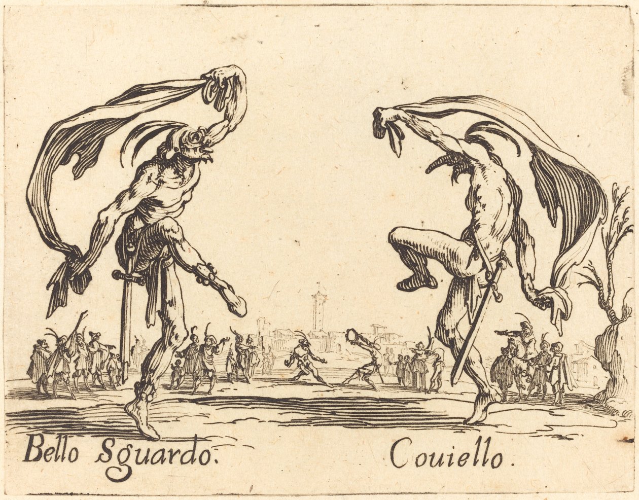 Bello Sguardo and Coviello by Jacques Callot