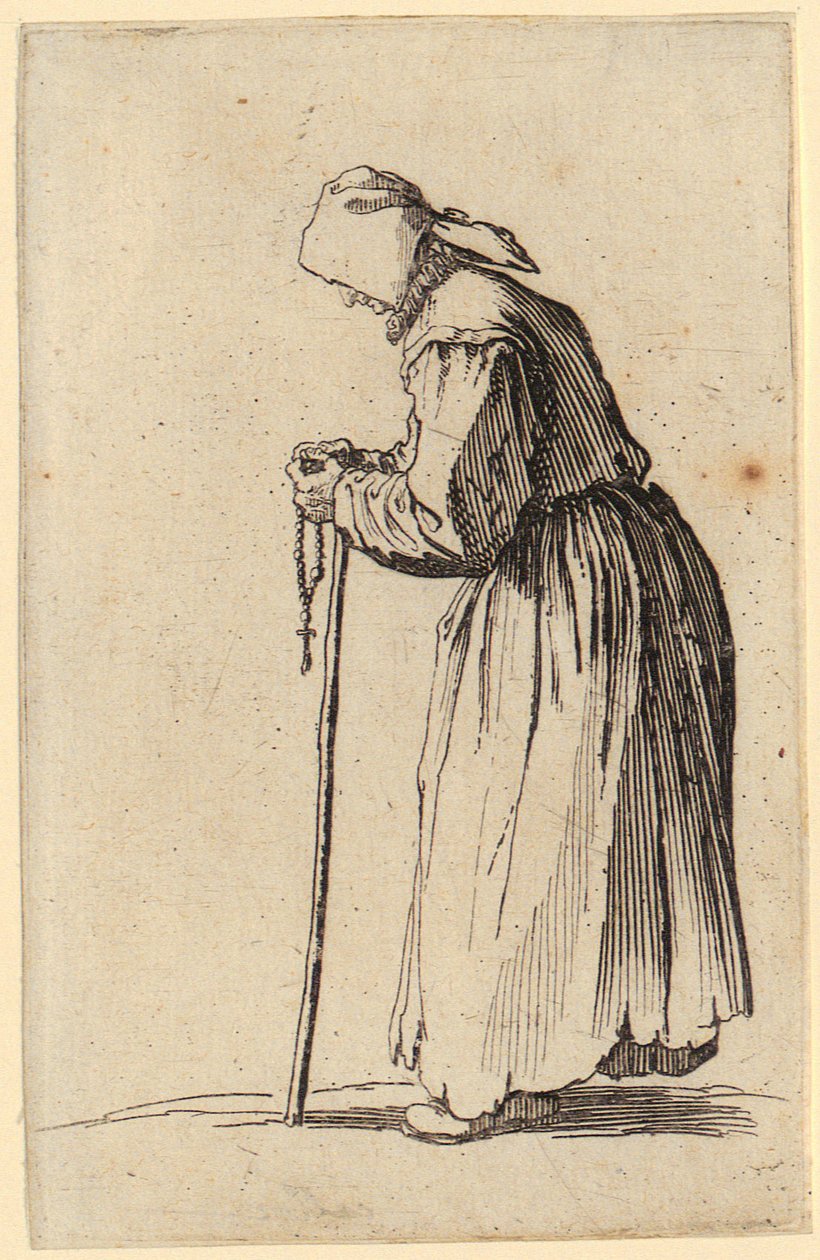 Beggar Woman with Rosary, Plate 7 from the Series 