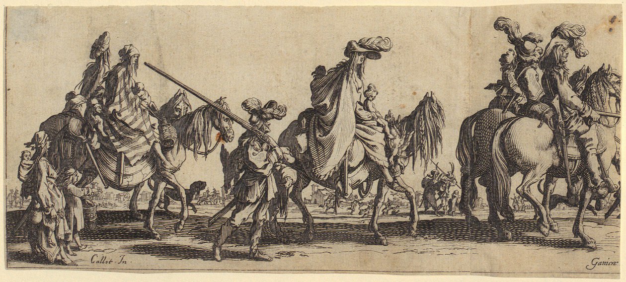 Bohemians Traveling by Jacques Callot