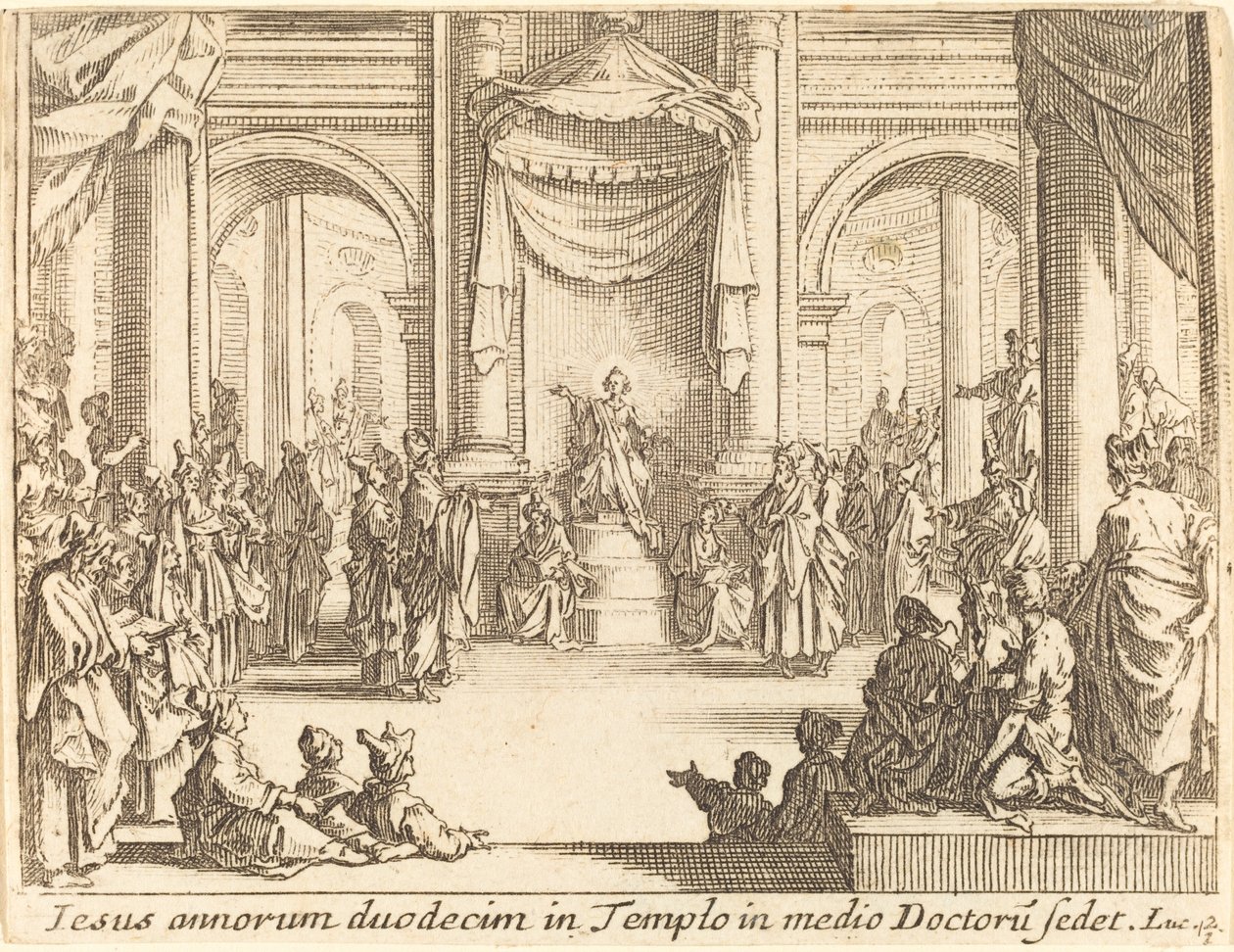 Christ Disputing with the Doctors by Jacques Callot