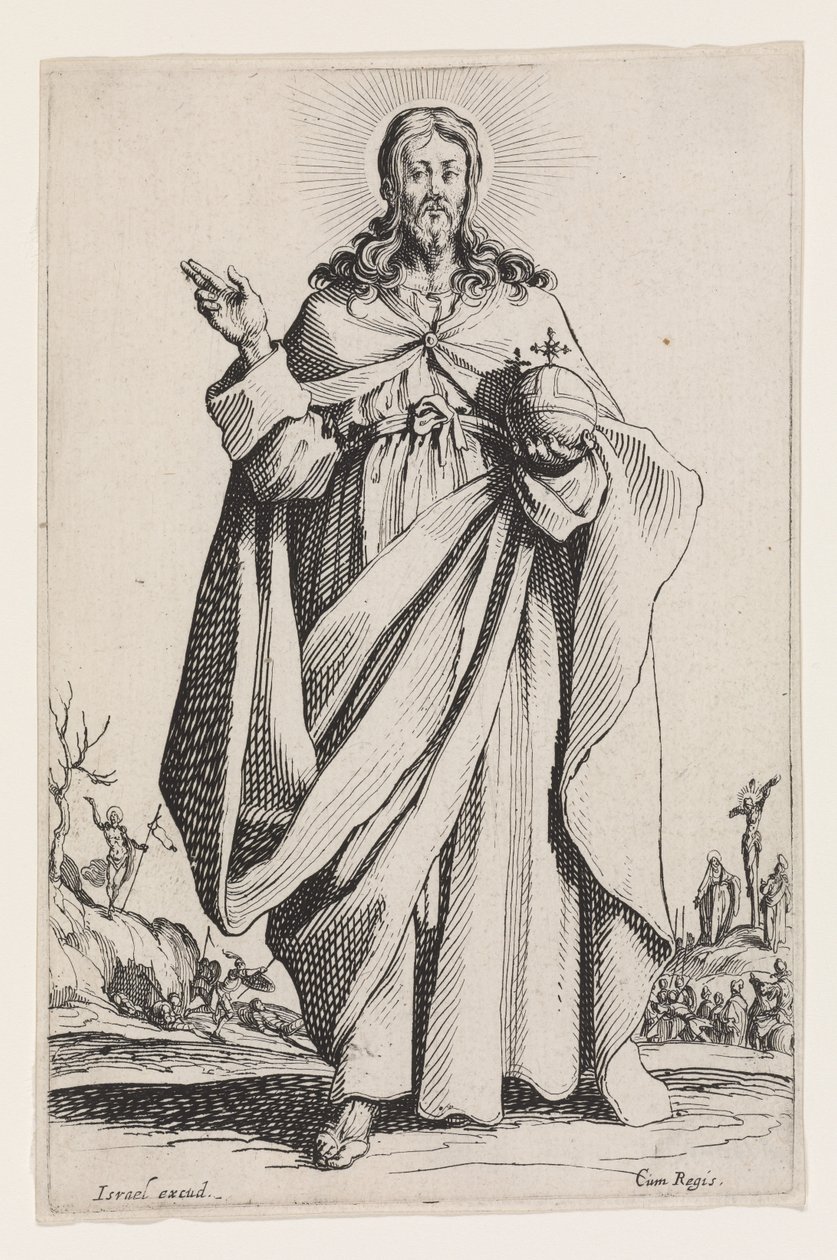 Christ from The Large Apostles, 1631 by Jacques Callot