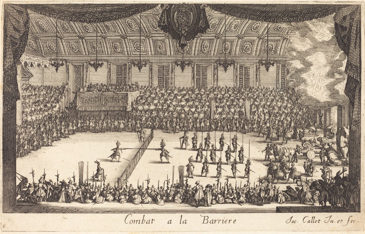 Combat at the Barrier, 1627 by Jacques Callot