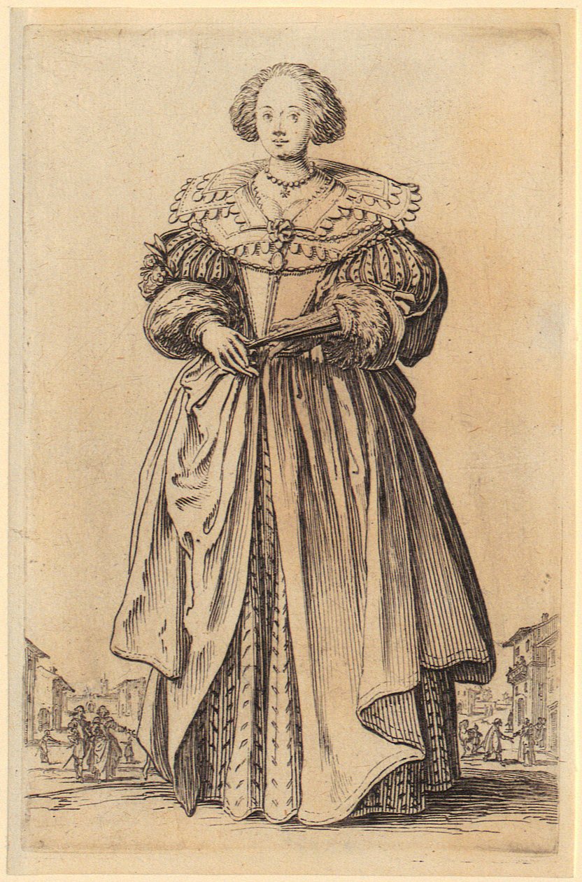 Lady with Fan, Plate 9 from the Series 