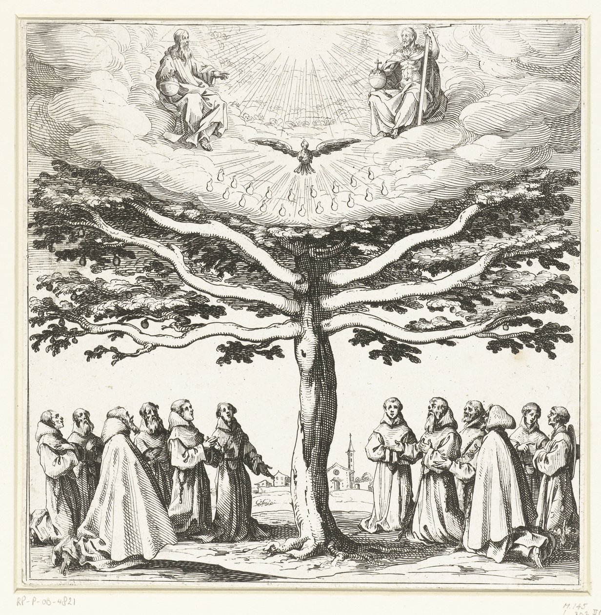 The Tree of Saint Francis by Jacques Callot