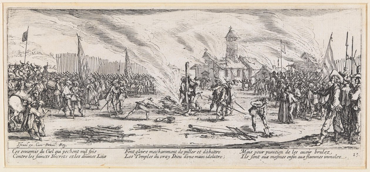 The Bonfire by Jacques Callot