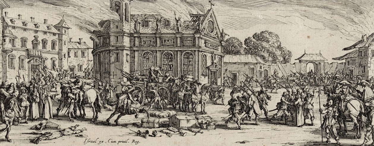 Destruction of a Convent by Jacques Callot