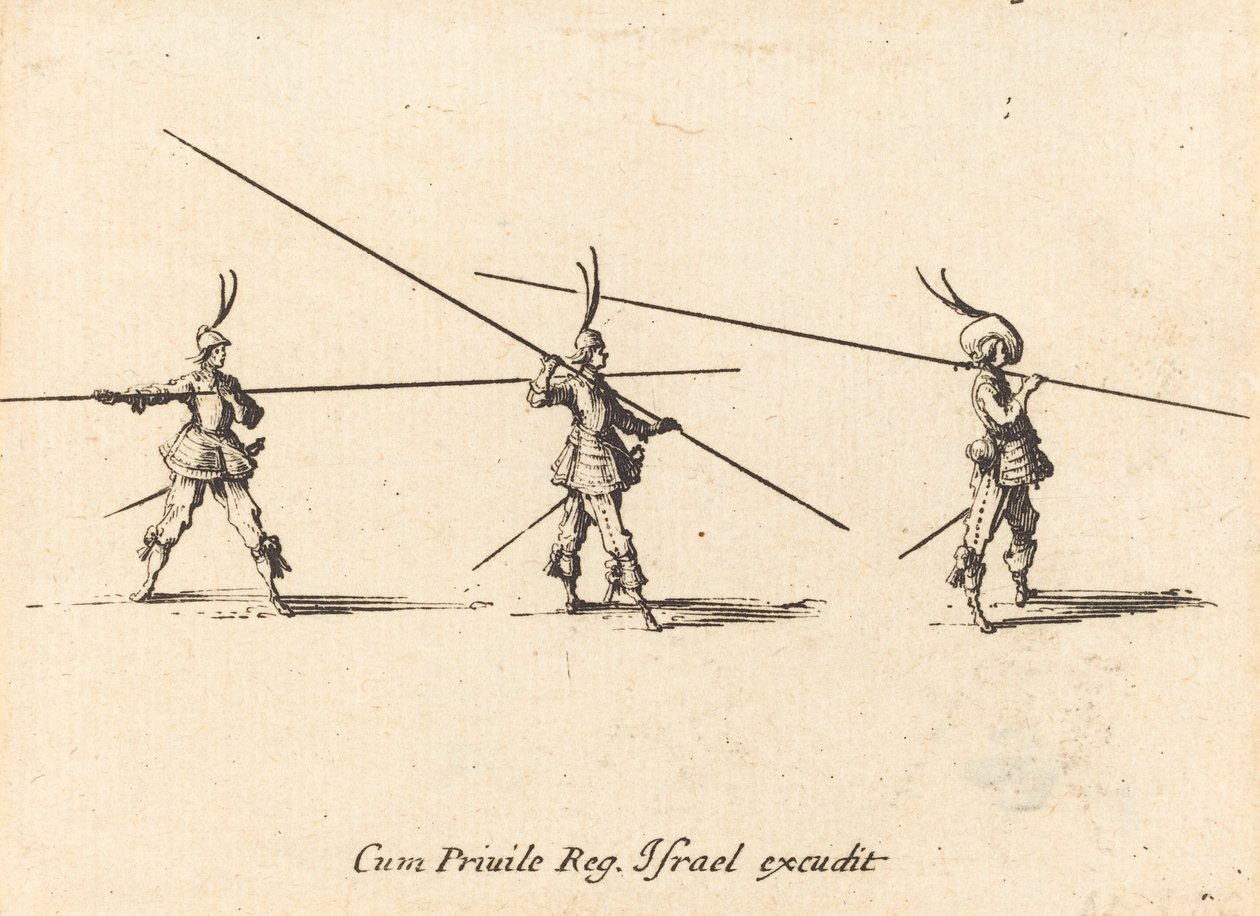 Drill with Tilted Pikes by Jacques Callot