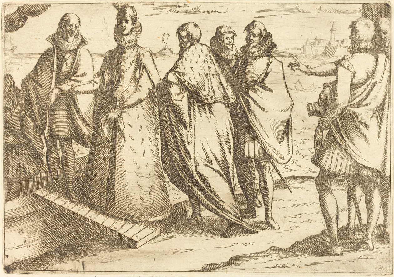 Embarkation at Genoa by Jacques Callot