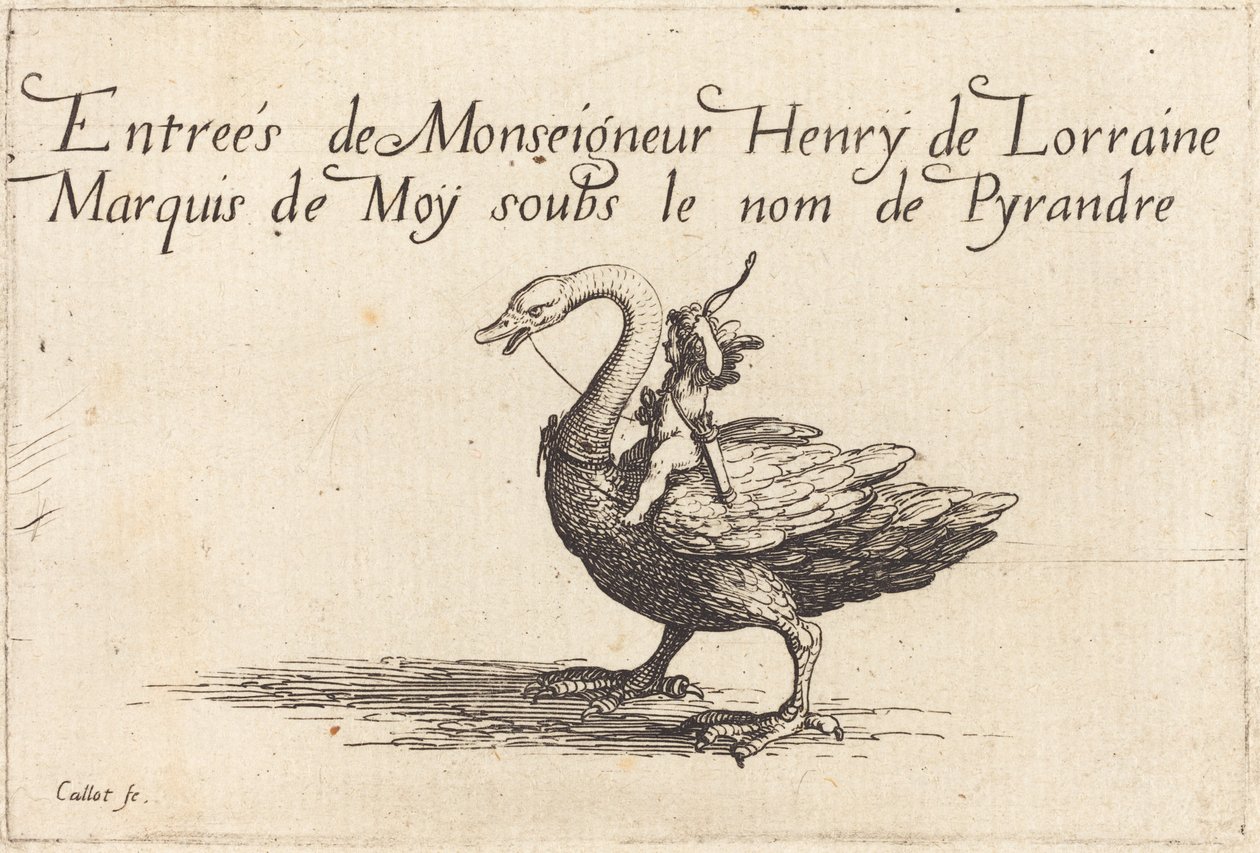 Entry of Monseigneur Henry de Lorraine, Marquis de Moy, under the Name of Pirandre by Jacques Callot