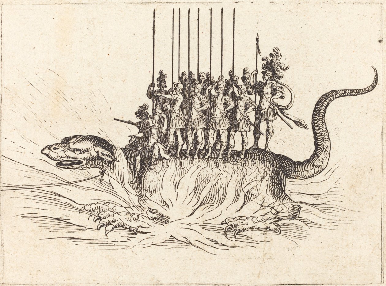 Entry of Monseigneur Henry de Lorraine, Marquis de Moy, under the Name of Pirandre by Jacques Callot