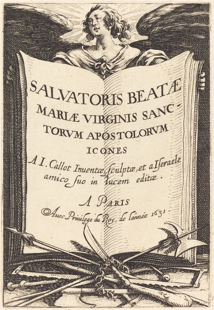 Frontispiece for "The Large Apostles" by Jacques Callot