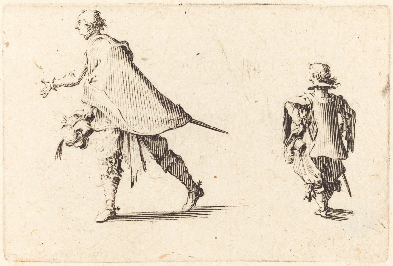 Gentleman and His Page by Jacques Callot