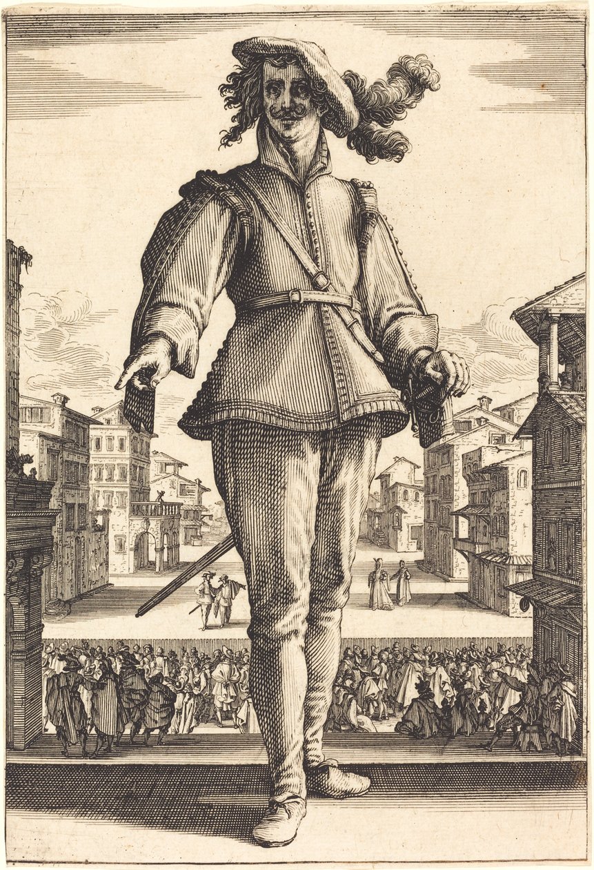 The Captain, or The Lover by Jacques Callot