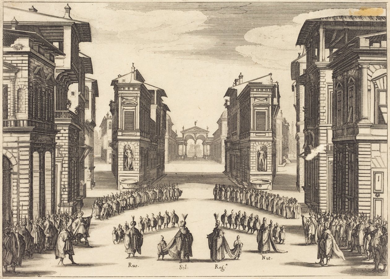 Il Solimano, Act II by Jacques Callot