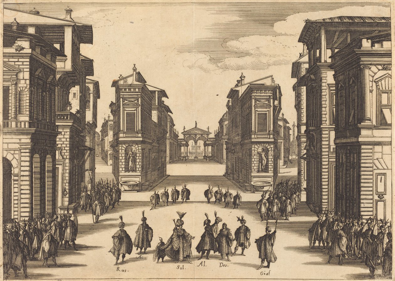 Il Solimano, Act IV by Jacques Callot