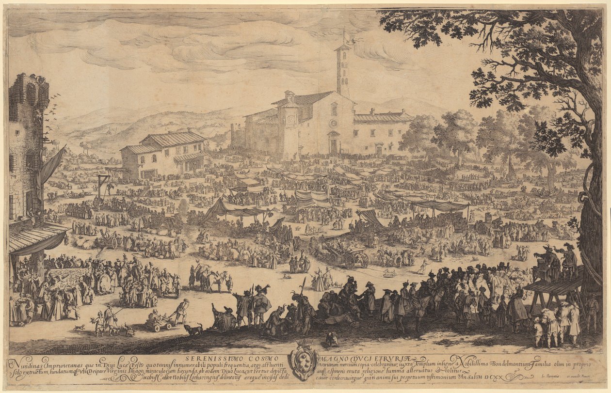Fair at Impruneta by Jacques Callot