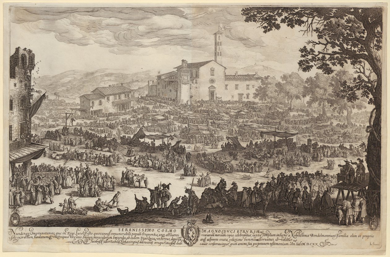 Fair of Impruneta [Florentine Version] by Jacques Callot