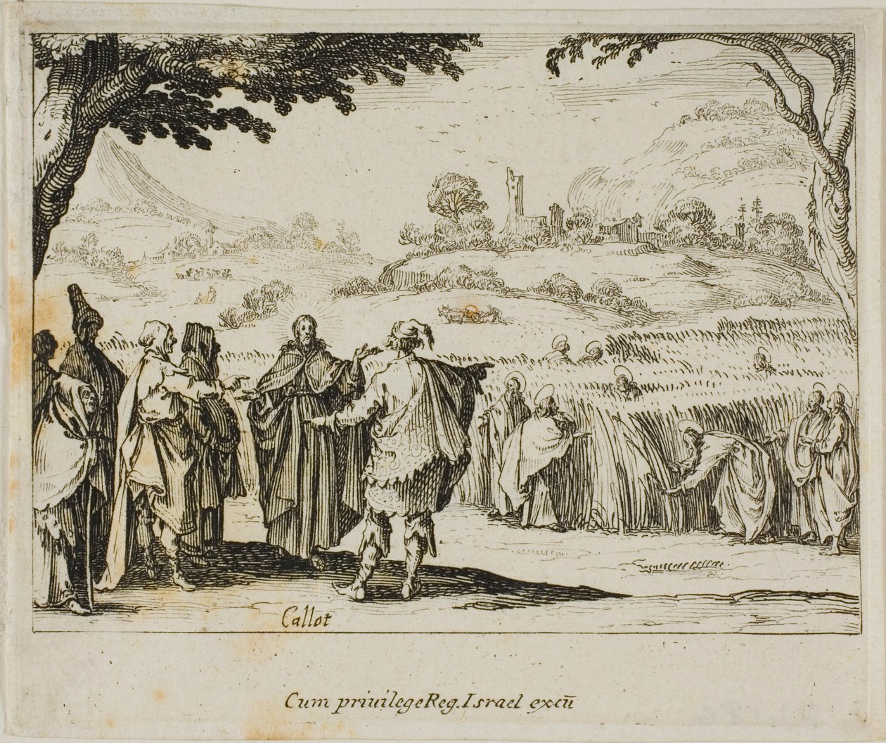 Jesus with the Pharisees, from The New Testament by Jacques Callot