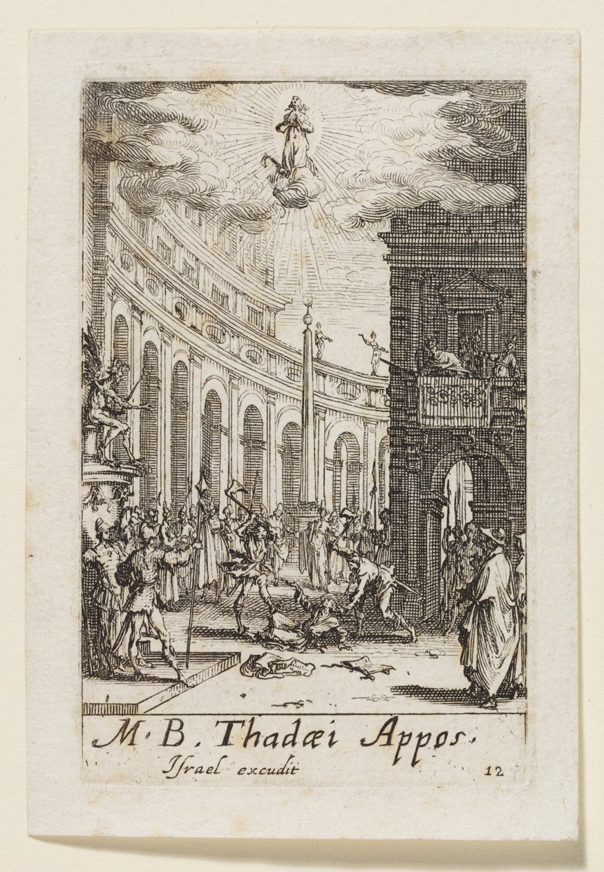 Judas the Apostle (Thadaei Appos.) by Jacques Callot