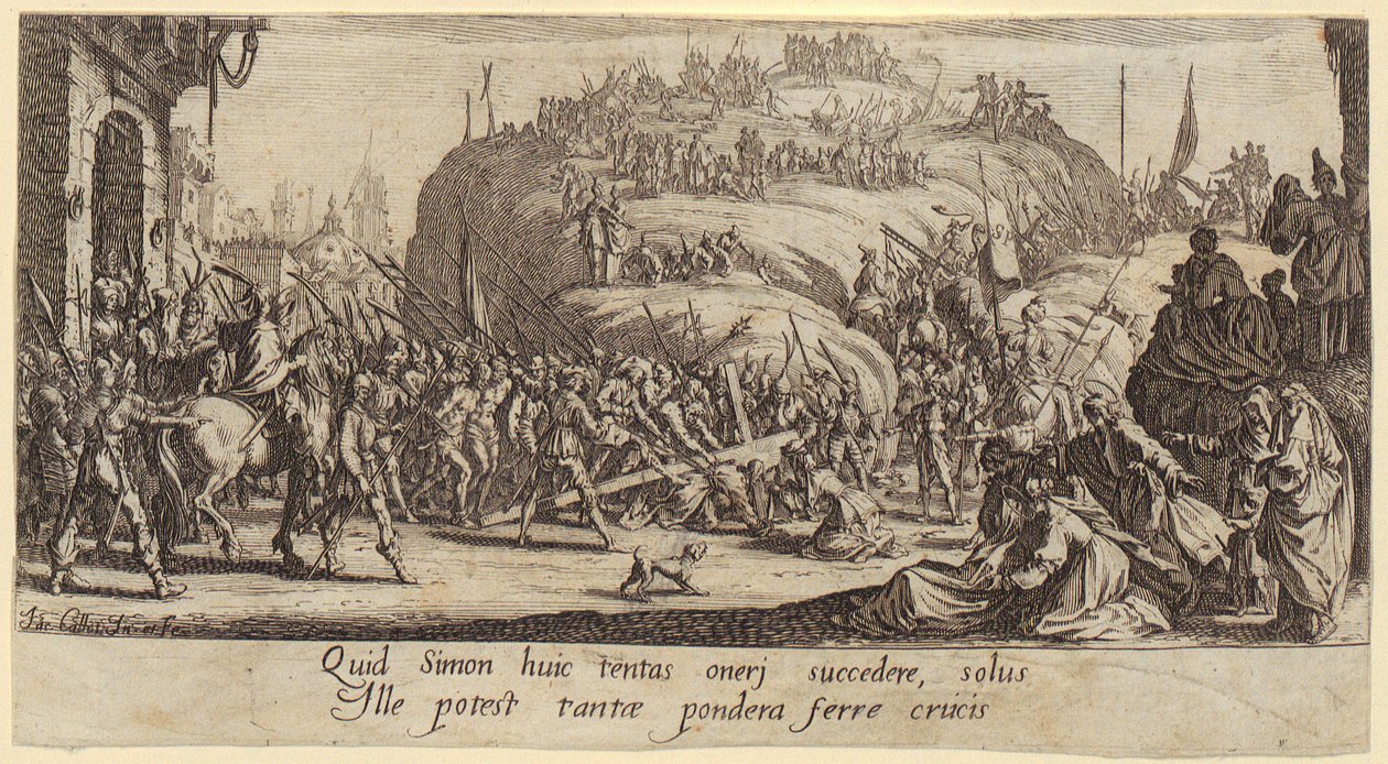 Carrying the Cross, Plate 6 from the Series 