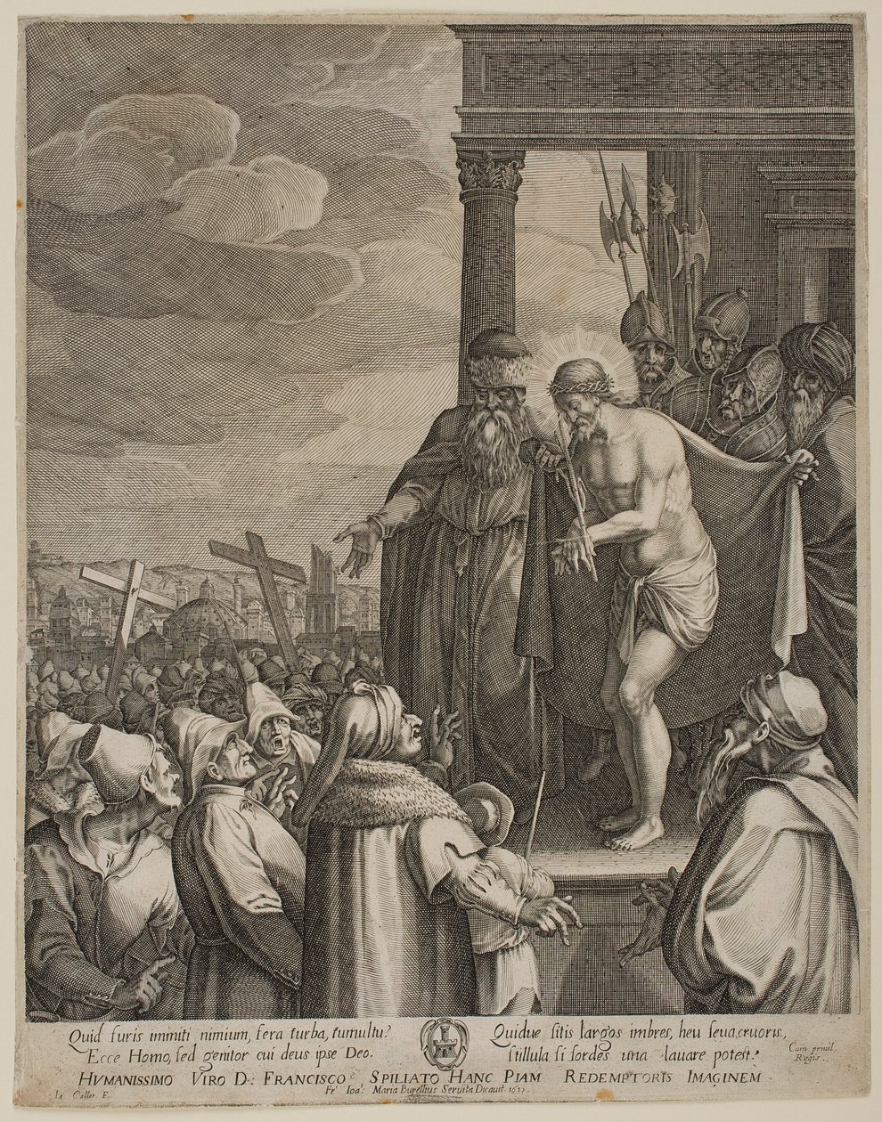 Large Ecce Homo by Jacques Callot