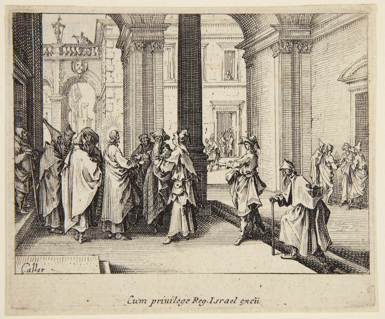 The Tribute Penny of Caesar by Jacques Callot