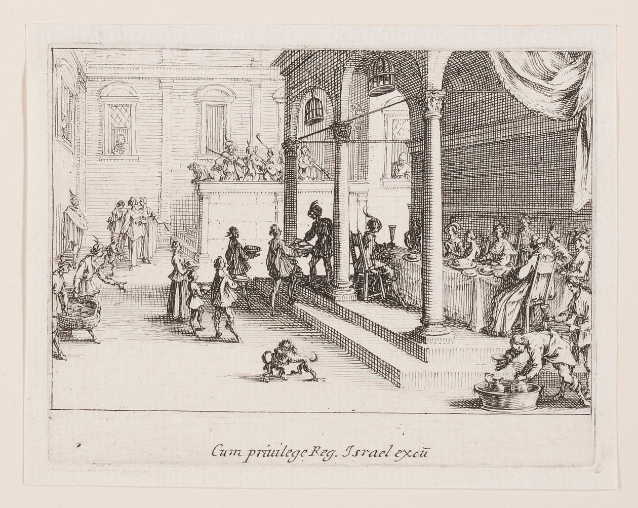 The Banquet, from the series La vie de l by Jacques Callot