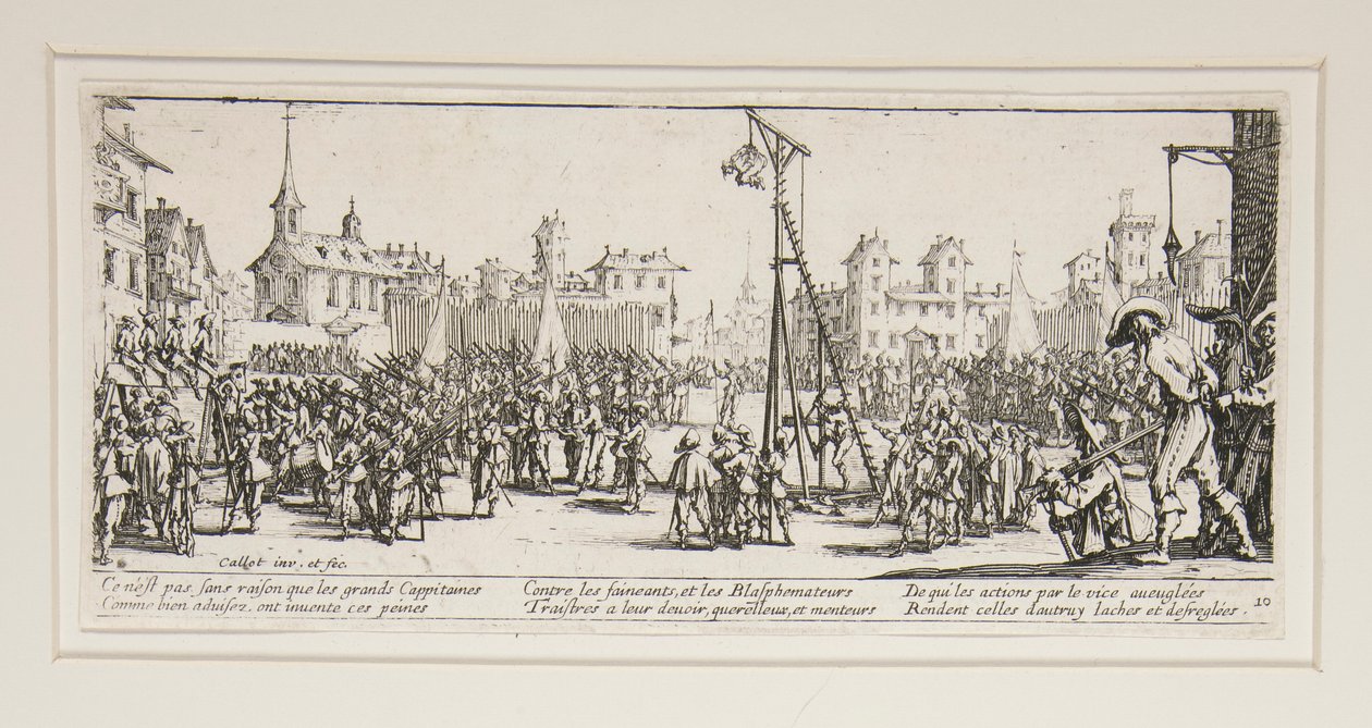 The Great Miseries of War: No. 10 by Jacques Callot