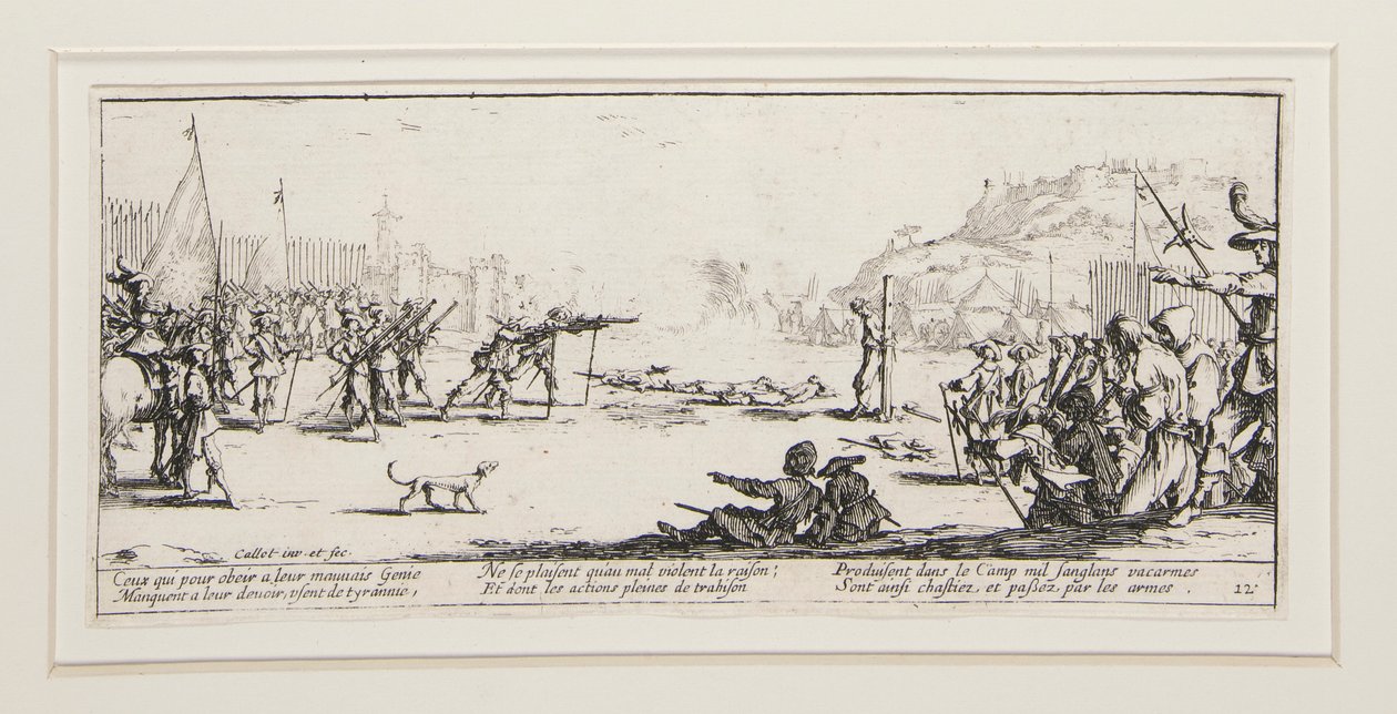 The Great Miseries of War: No. 12 - L by Jacques Callot