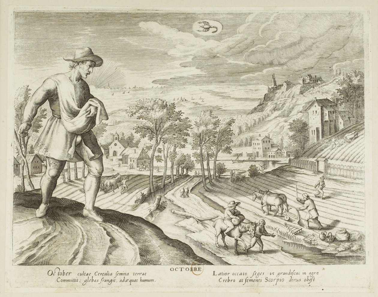 The Months. 10, October by Jacques Callot